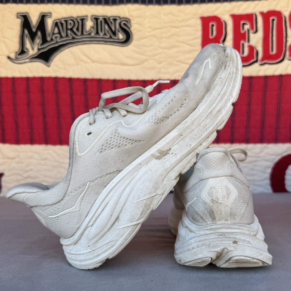 Size 8.5 - Hoka One One Clifton 10 White 1162031-WWH Women's - Picture 11 of 11